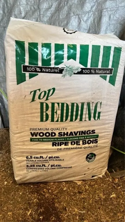 Wood shaving bedding - 6.5cu.ft