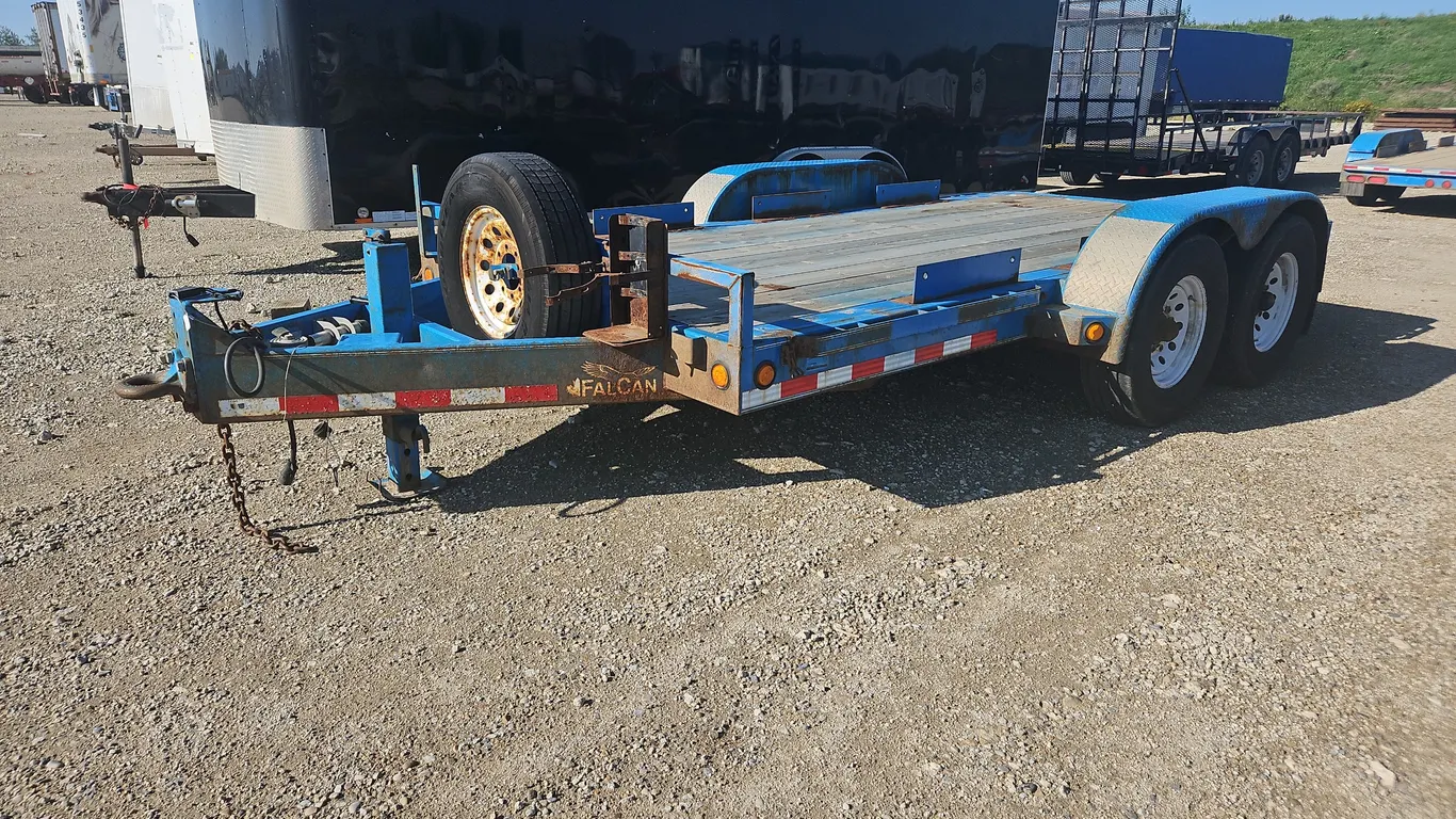 2011 Falcan T/A 13ft 8in Pintle Hitch Equipment Trailer