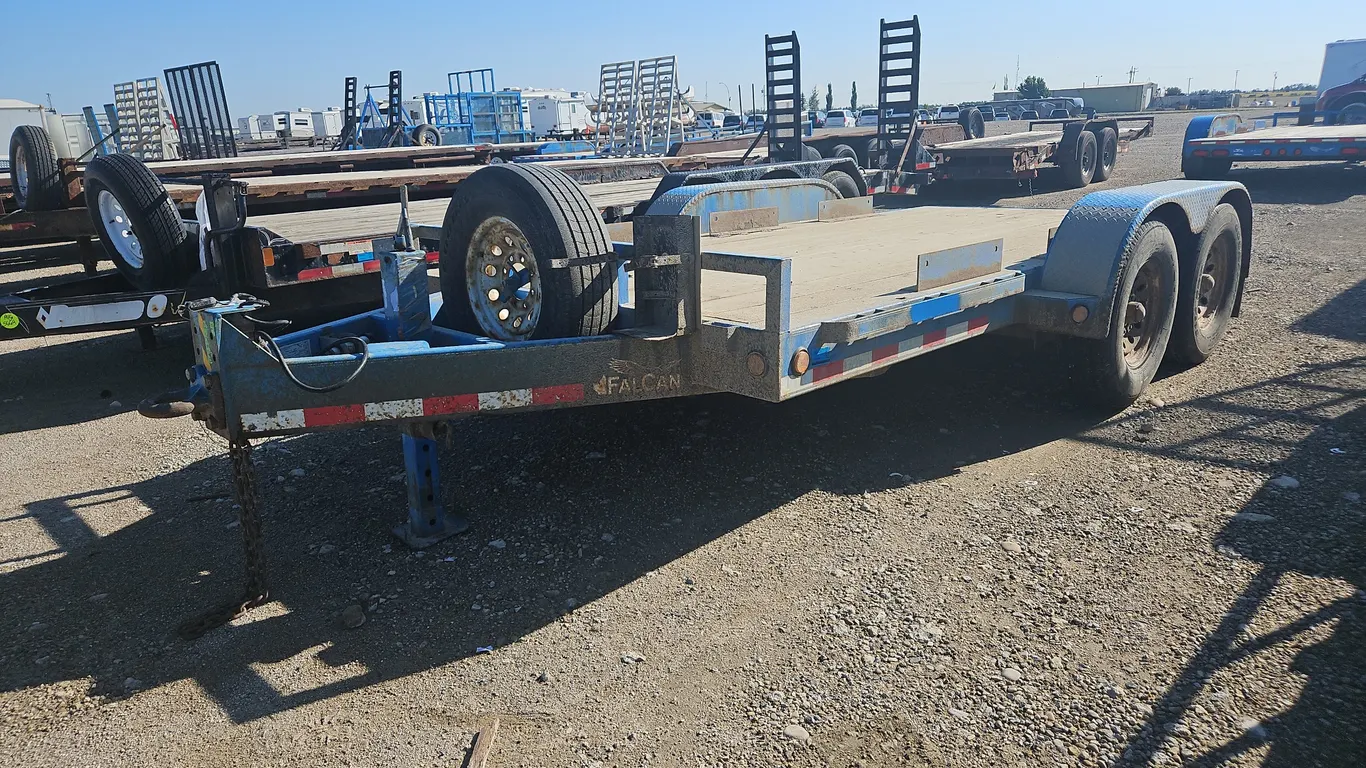 2011 Falcan T/A 13ft 8in Pintle Hitch Equipment Trailer