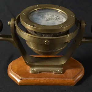 BERGEN NAUTIK NORWAY BRASS SHIPS COMPASS
