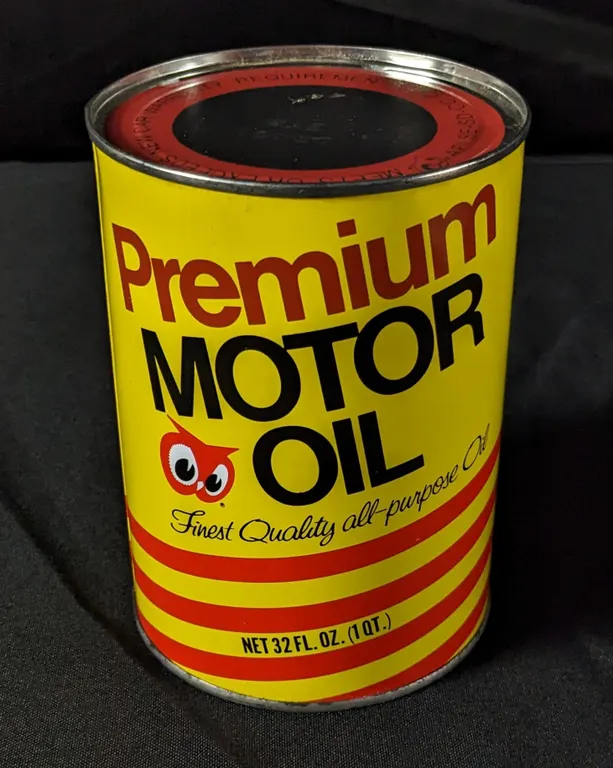 QUART OIL CAN PREMIUM RED OWL HOPKINS MINNESOTA