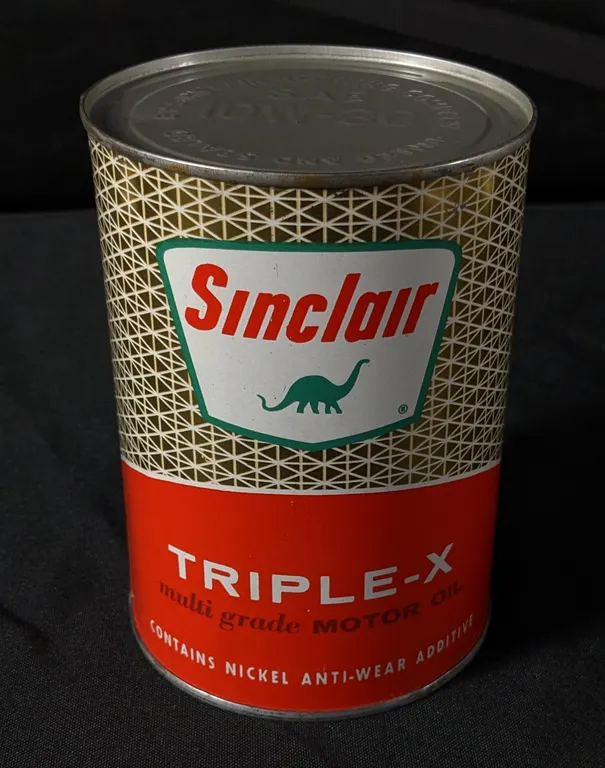 FULL QUART CAN SINCLAIR TRIPLE-X MOTOR OIL