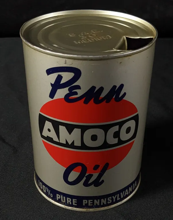 QUART CAN PENN AMOCO MOTOR OIL AMERICAN OIL COMPANY