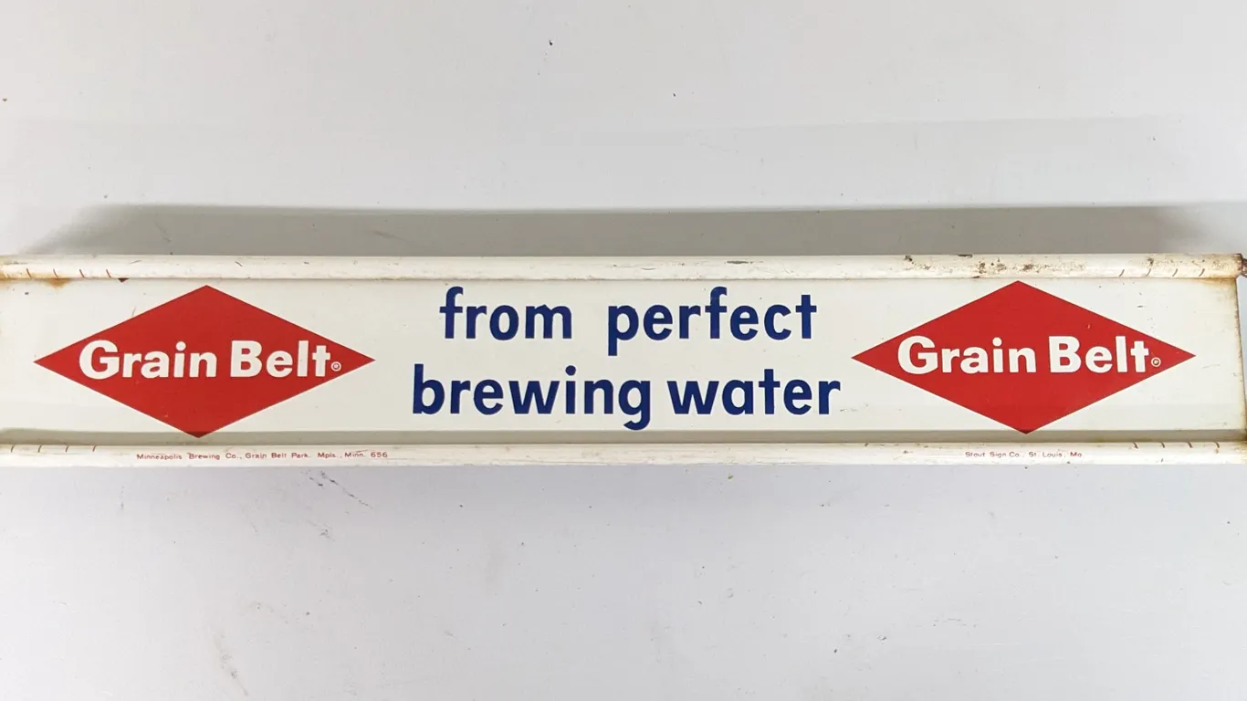GRAIN BELT BEER DOOR PUSH SIGN