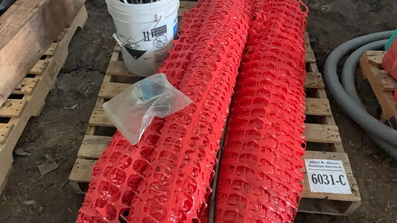 SNOW FENCE & GARDEN STAKES - DISPERSAL FOR CLARENCE YOUNG - SOLD OFFSITE EDBERG, AB