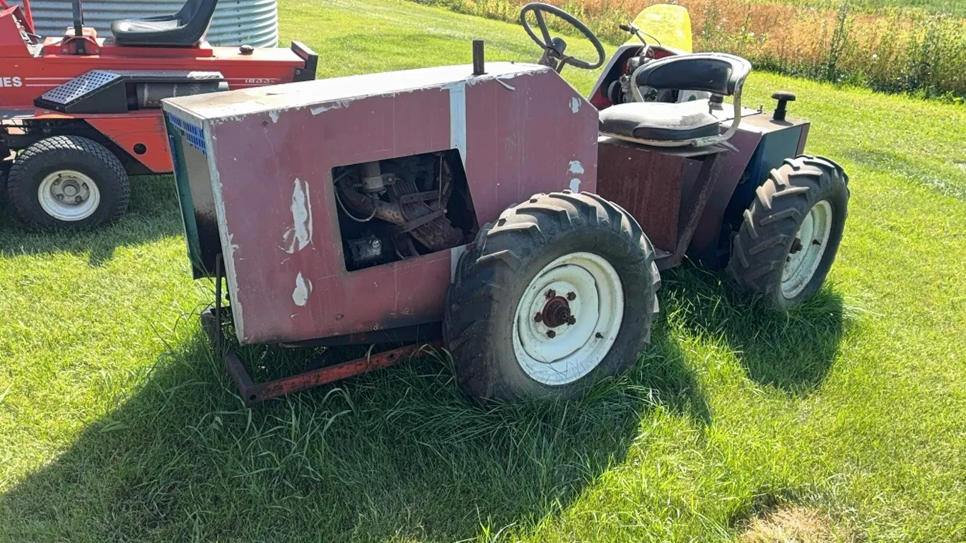 SHOPBUILT GARDEN TRACTOR - NOT RUNNING - DISPERSAL FOR CLARENCE YOUNG - SOLD OFFSITE - EDBERG, AB