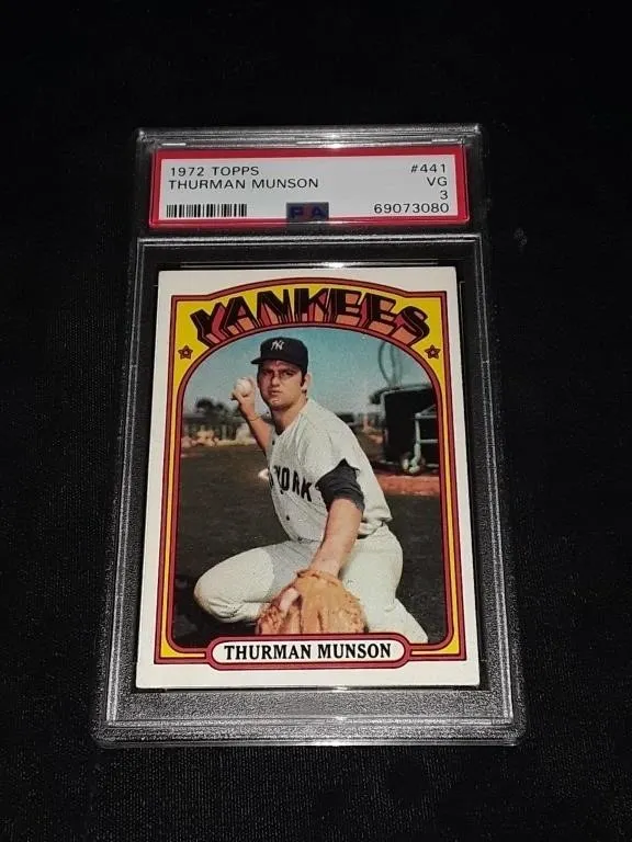 1972 Topps Thurman Munson PSA 3