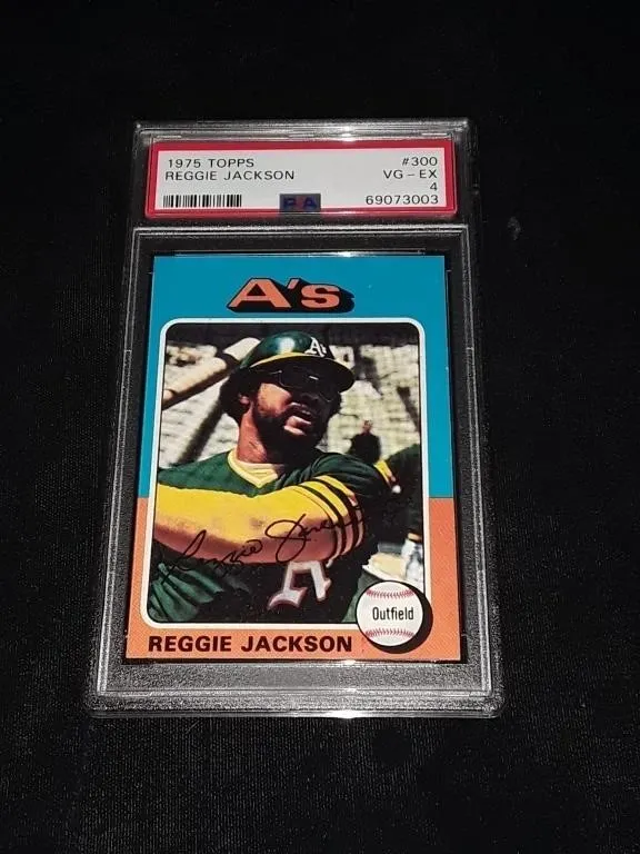 1975 Topps Reggie Jackson PSA 4