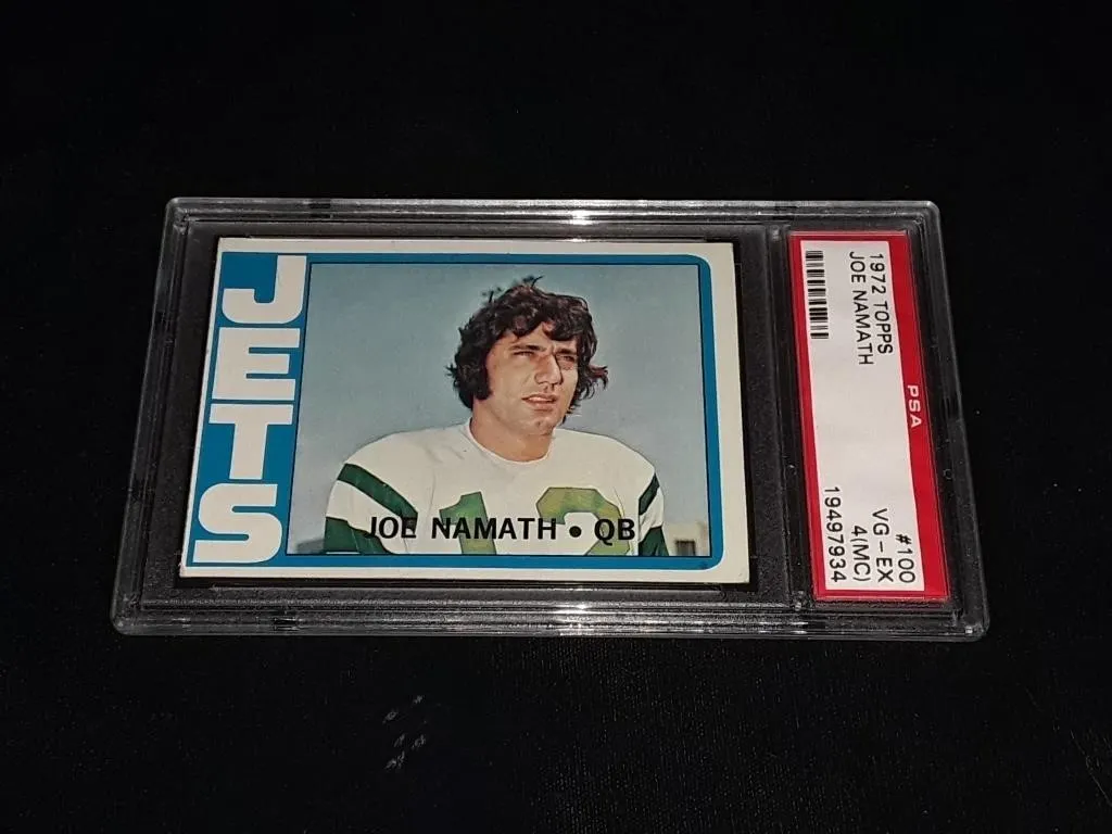 1972 Topps Joe Namath PSA 4