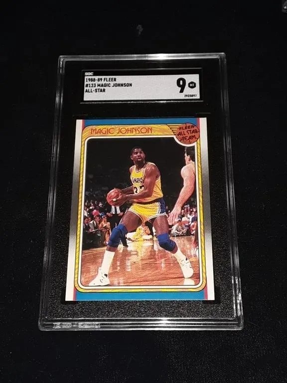 1988-89 Fleer Magic Johnson SGC 9