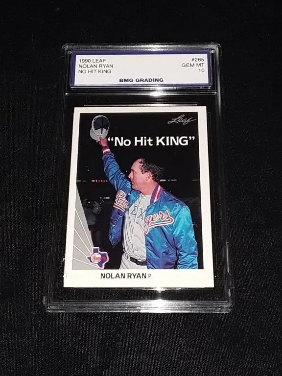 Nolan Ryan 1990 Leaf No Hit King GEM MT 10