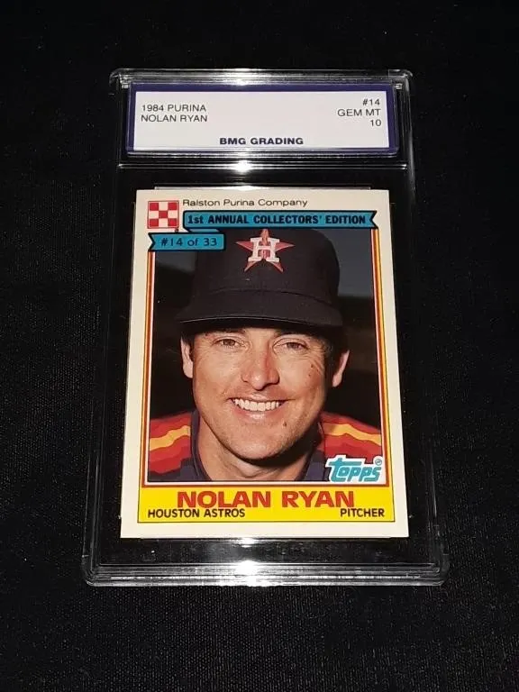 Nolan Ryan 1984 Purina GEM MT 10