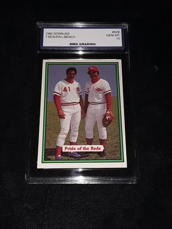 Tom Seaver/ J Bench 1982 Donruss GEM MT 10