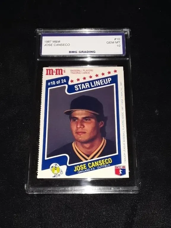 1987 M&M Jose Canseco GEM MT 10