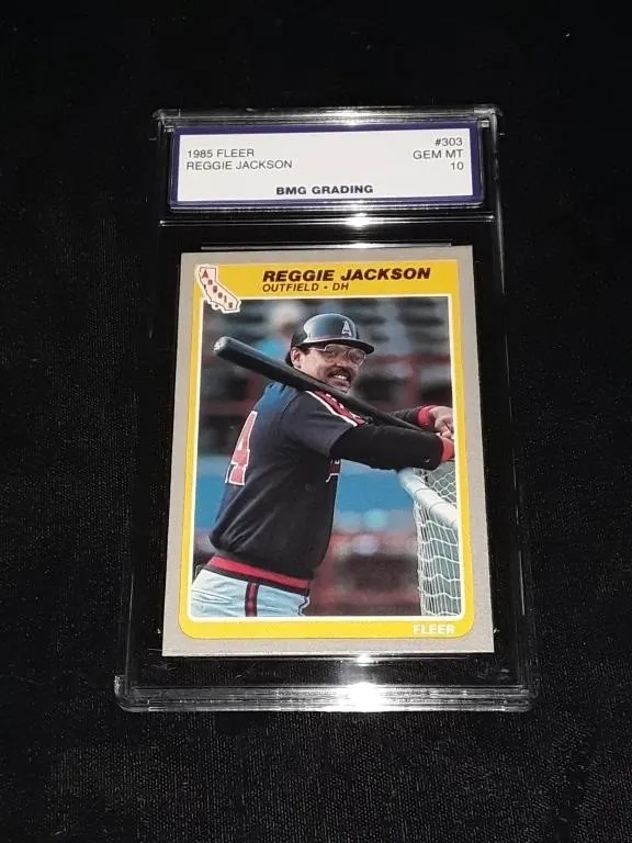 Reggie Jackson 1985 Fleer GEM MT 10