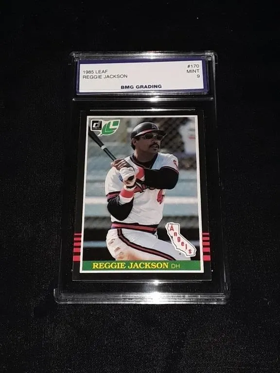 Reggie Jackson 1985 Leaf GEM MT 10