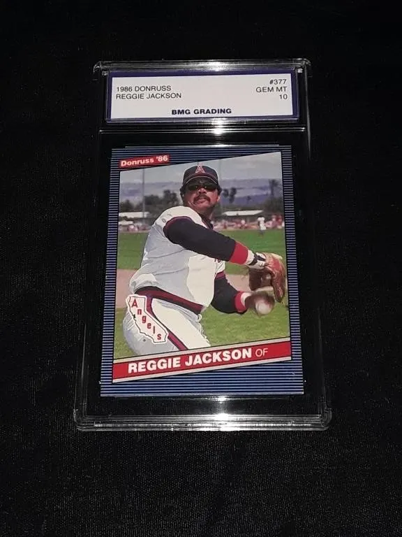 Reggie Jackson 1986 Donruss GEM MT 10