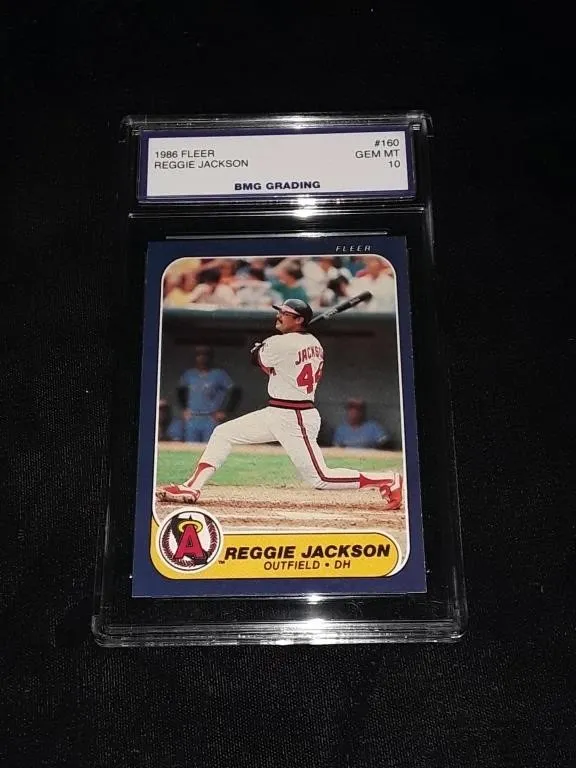 Reggie Jackson 1986 Fleer GEM MT 10