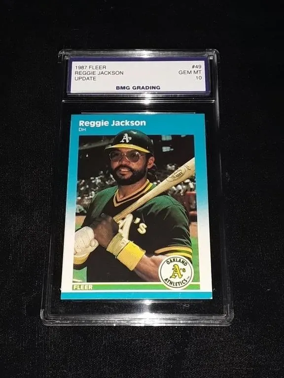 Reggie Jackson 1987 Fleer GEM MT 10