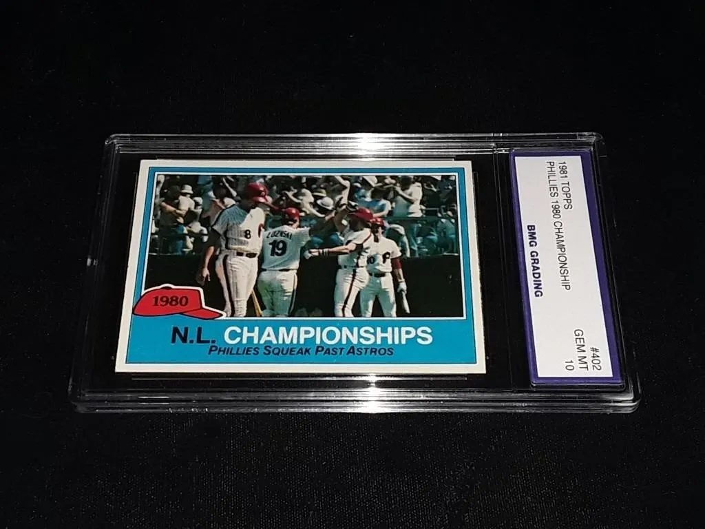 1981 Topps Phillies 1980 Chsampionship GEM MT 10