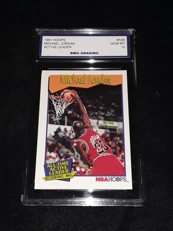 Michael Jordan 1991 Hoops #536 GEM MT 10