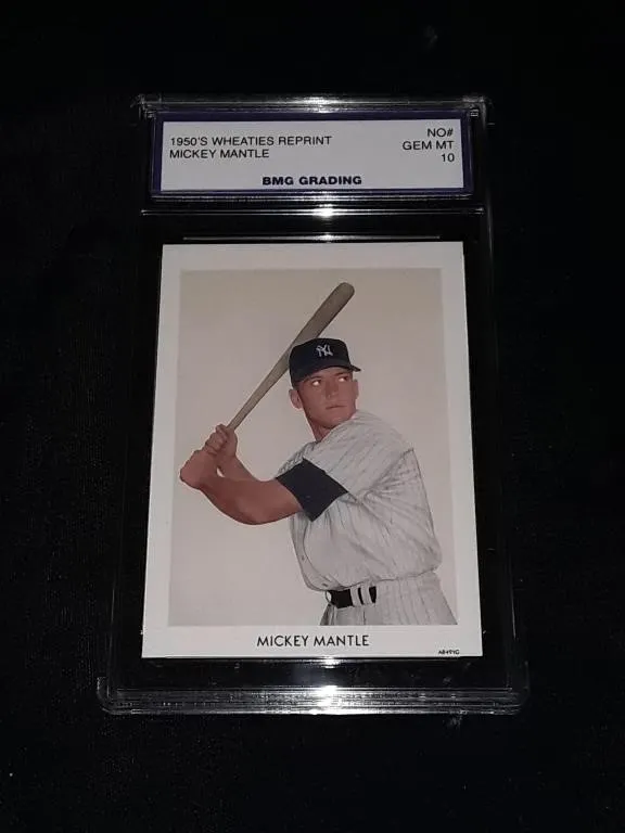 Mickey Mantle 1950's Wheaties Reprint GEM MT 10