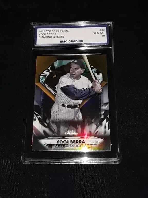 Yogi Berra 2022 Topps Chrome GEM MT 10