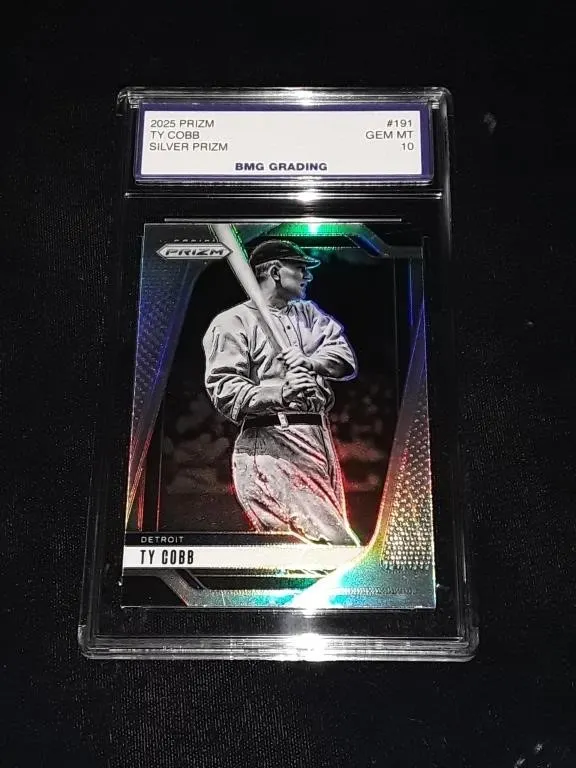 Ty Cobb 2025 Prizm GEM MT 10 Silver