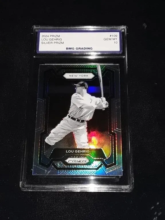 Lou Gehrig 2024 Silver Prizm GEM MT 10