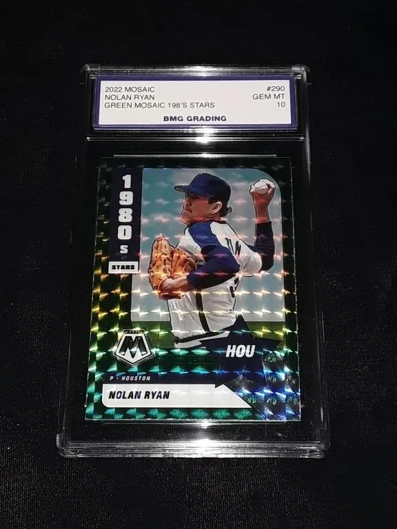 Nolan Ryan 2022 Green Mosaic GEM MT 10