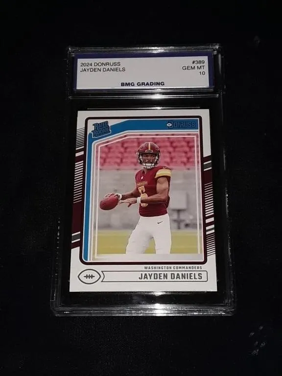 Jaden Daniels 2024 Donruss RC GEM MT 10