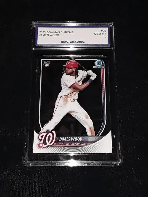 James Wood 2025 bowman Chrome GEM MT 10