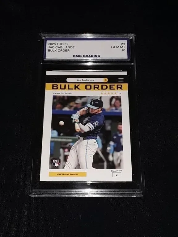 Jac Cagliance 2026 Topps RC GEM MT 10
