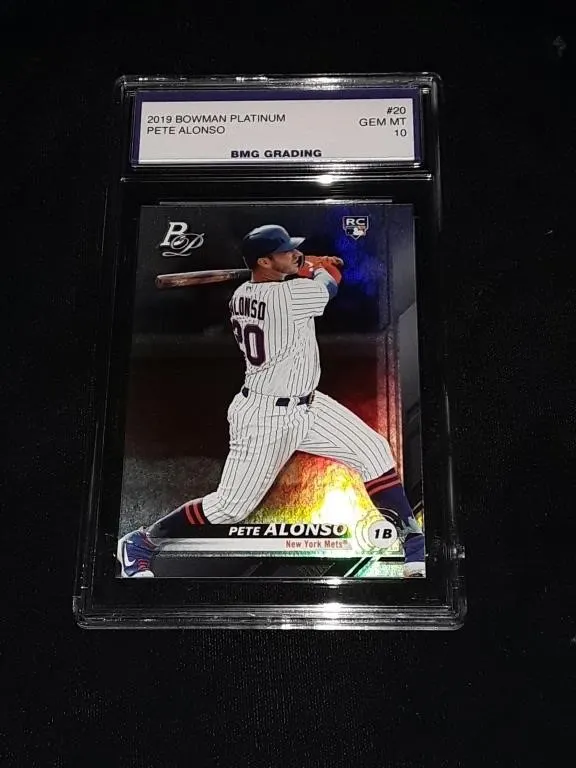 Pete Alonso 2019 Bowman Platinum RC GEM MT 10