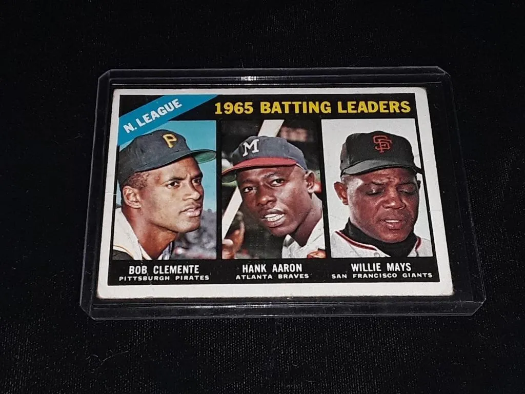 1966 Topps Clemente/ H. Aaron/ W.Mays