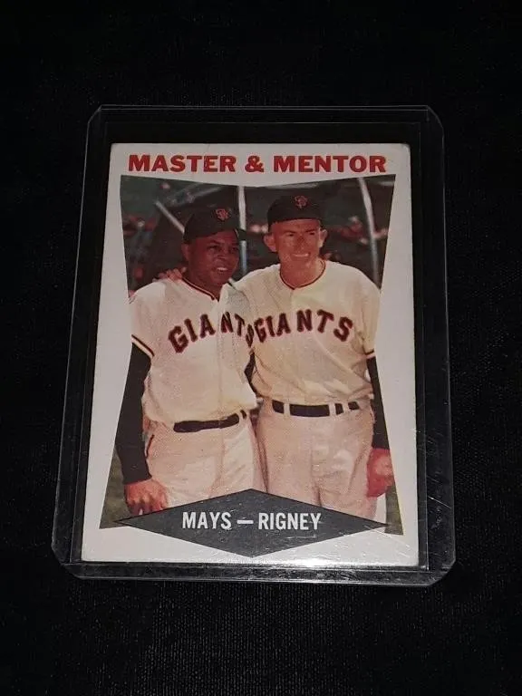 1960 Topps Mays & Rigney Master & Mentor