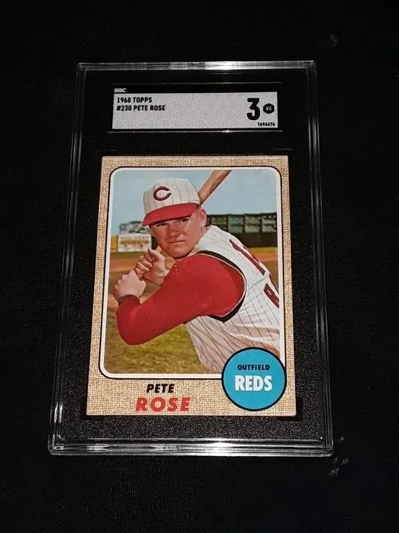 1968 Topps Pete Rose SGC 3