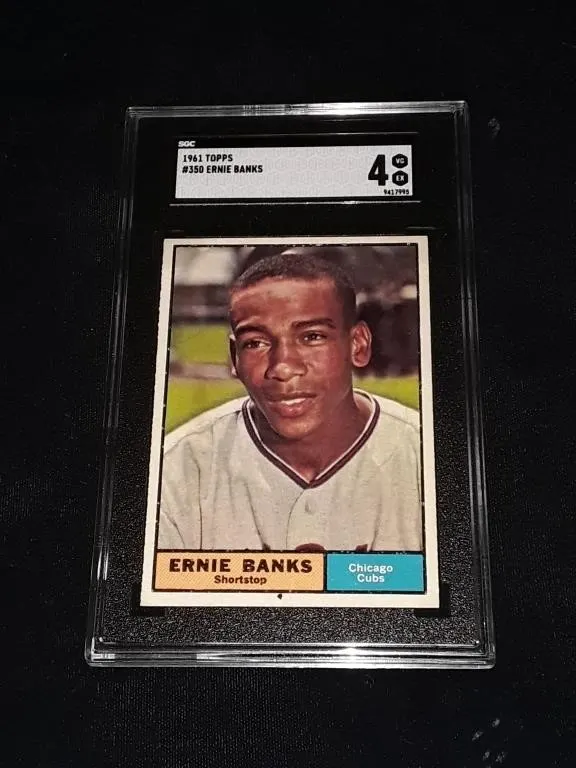 1961 Topps Ernie Banks SGC 4