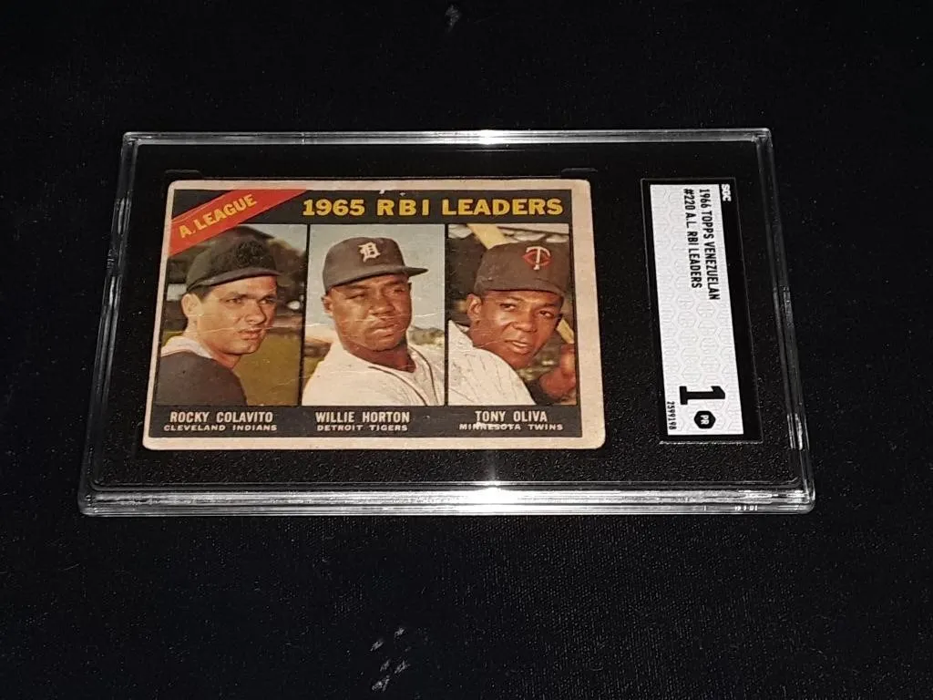 1966 Topps Venezuelan SGC 1 Colavito/Horton/Oliva