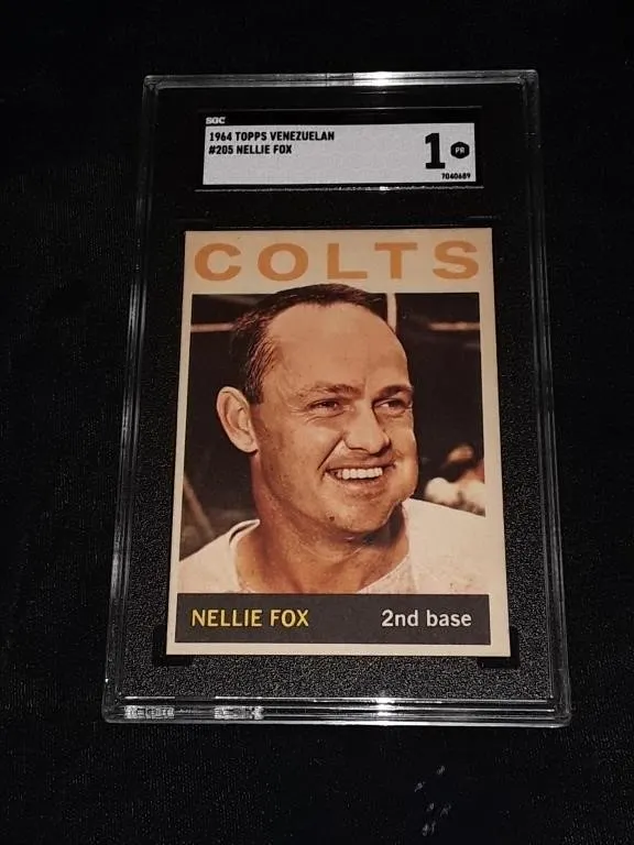 1964 Topps Venezuelan Nellie Fox SGC 1