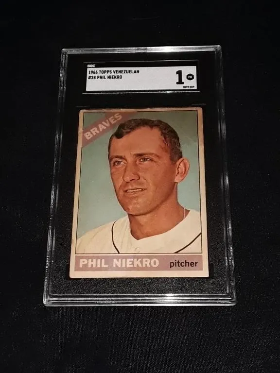 1966 Topps Venezuelan Phil l Niekro SGC 1