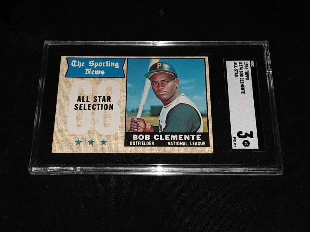 1968 Topps Roberto Clemente SGC 3