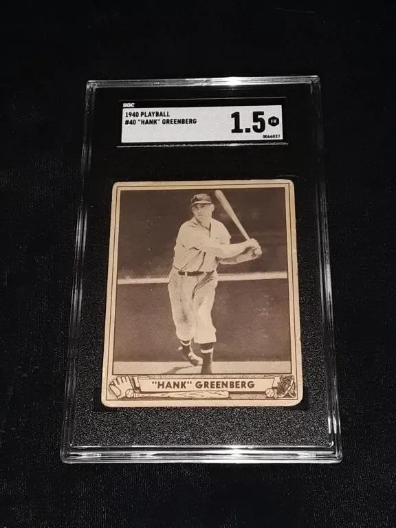 1940 PlayBall Hank Greenberg SGC 1.5