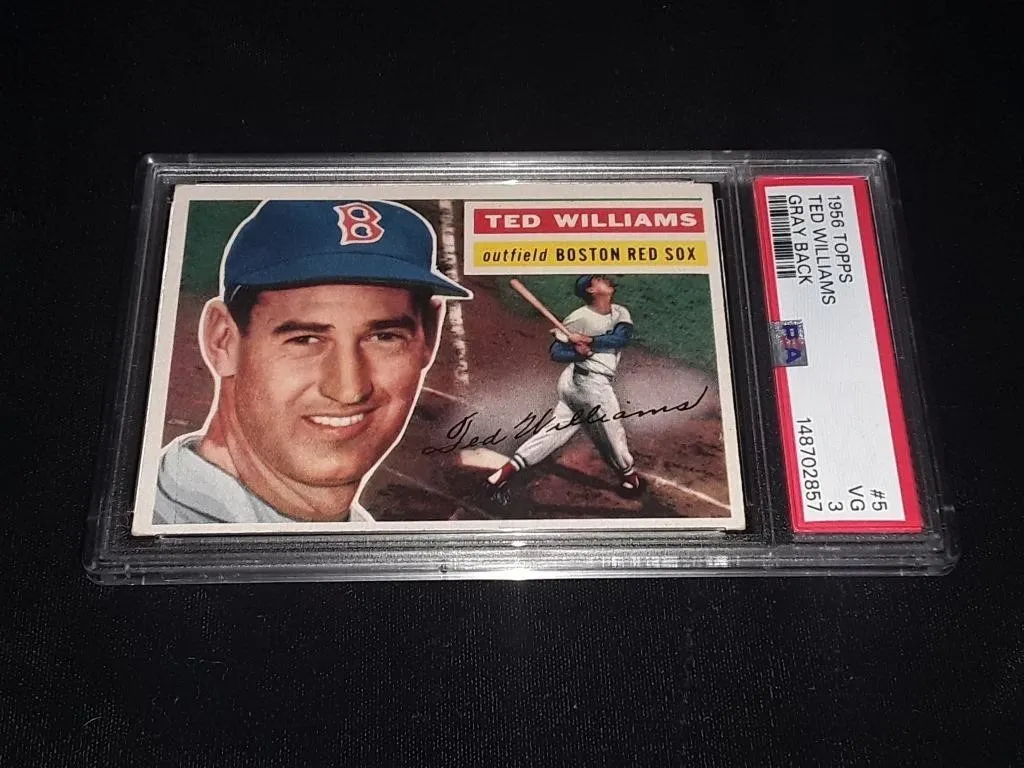 1956 Topps Ted Williams PSA 3 Gray Back