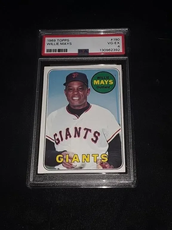 1969 Topps Willie Mays PSA 4
