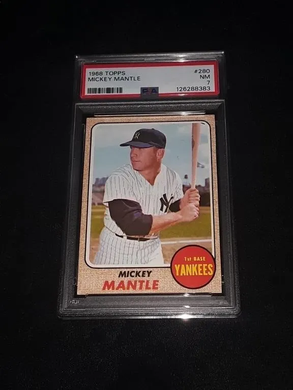 1968 Topps Mickey Mantle PSA 7