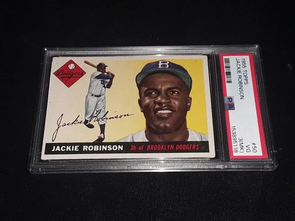 1955 Topps Jackie Robinso PSA 3