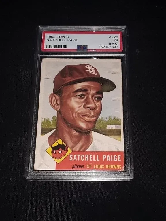 1953 Topps Satchell Paige PSA 1