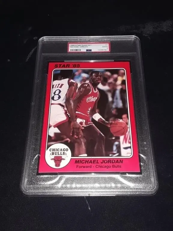 1985 Star ROOKIE Michael Jordan 5x7 PSA 2