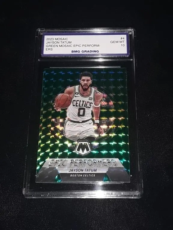 Jayson Tatum 2023 Green Mosaic GEM MT 10